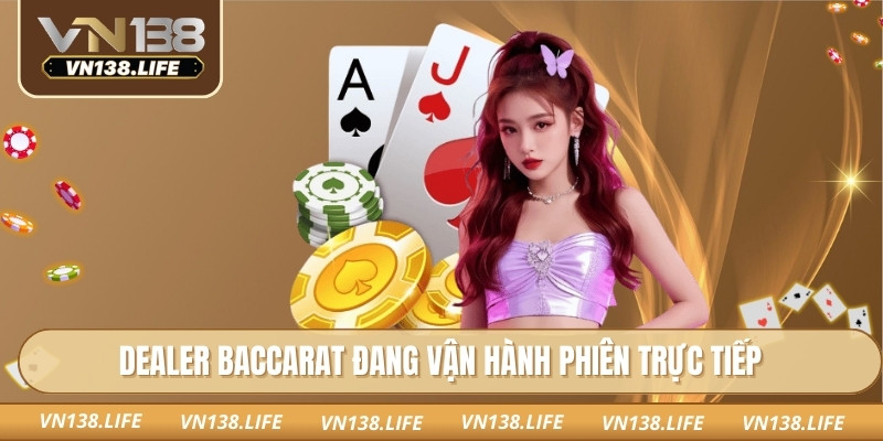 Baccarat Online VN138: Trải Nghiệm Game Giải Trí Chuẩn Xác 3 Dealer baccarat đang vận hành phiên trực tiếp