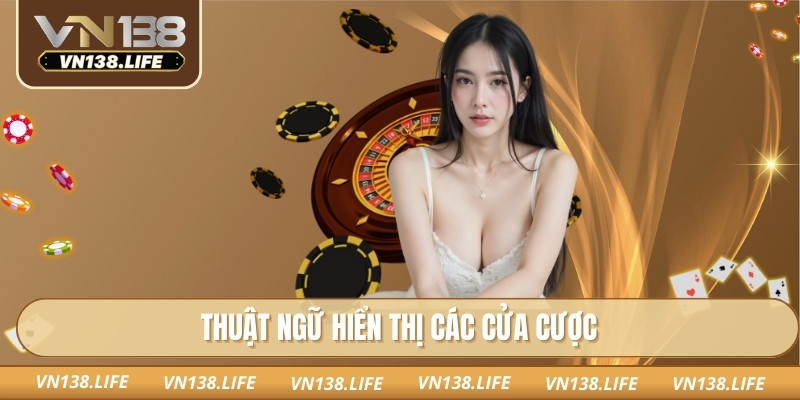 Thuật ngữ hiển thị các cửa cược