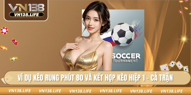 Ví dụ kèo rung phút 80 và kết hợp kèo hiệp 1 - cả trận